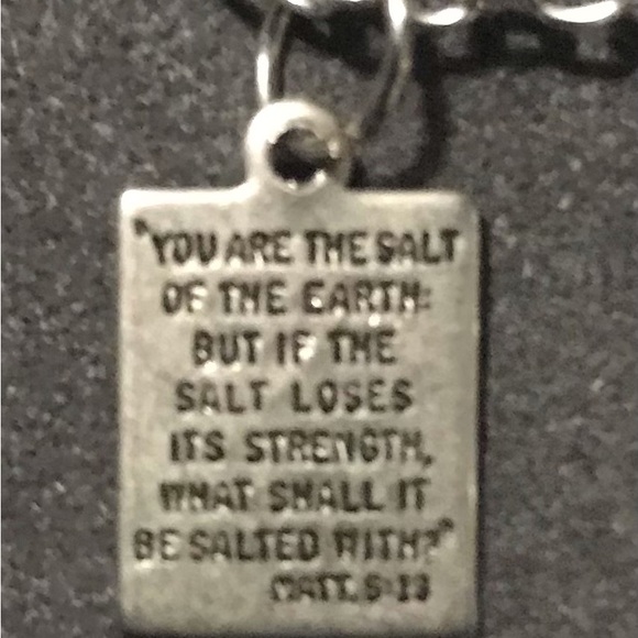COPY - Salt of the Earth Religious Necklace Matthew 5:13 - Picture 3 of 4